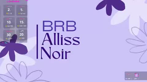 Allissa  online show from June 25, 2:22 am