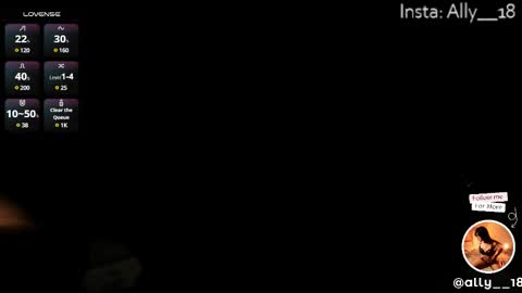 Snapshot of ally_addams chatting on February 24, 3:53 am Ally online show from February 24, 3:53 am