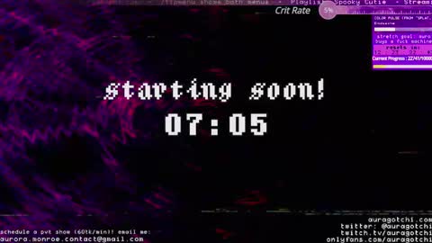 Snapshot of auragotchi chatting on February 16, 5:37 am Aurora Aura online show from February 16, 5:37 am