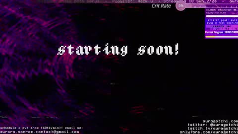 Snapshot of auragotchi chatting on February 23, 5:06 am Aurora Aura online show from February 23, 5:06 am