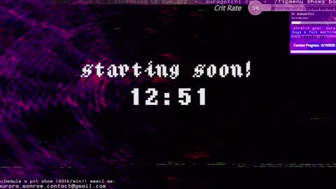 Snapshot of auragotchi chatting on February 2, 3:43 am Aurora Aura online show from February 2, 3:43 am
