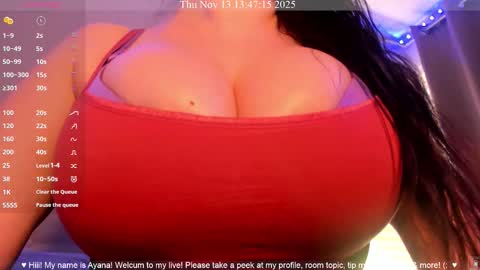 Ayana Delatorre online show from November 13, 9:47 pm