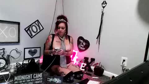 Forbidden Sin tattoo Highheels Dominatrix Leather restraints Spanking submissive Brat Chokers Flash Humiliation online show from May 28, 2:53 am