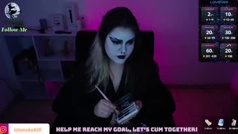 Snapshot of destroyall420 chatting on January 10, 7:46 am Lola Bdsm and fries online show from January 10, 7:46 am