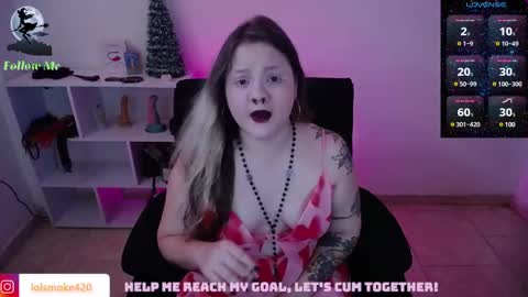 Snapshot of destroyall420 chatting on December 15, 8:36 pm Lola Bdsm and fries online show from December 15, 8:36 pm