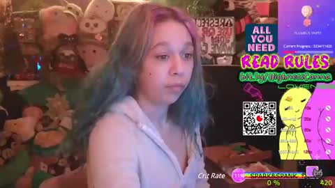 Snapshot of highnesscanna chatting on March 9, 11:25 pm HiGHNESS CANNA online show from March 9, 11:25 pm