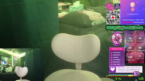 Snapshot of highnesscanna chatting on October 11, 3:11 am HiGHNESS CANNA online show from October 11, 3:11 am