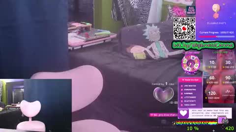 Snapshot of highnesscanna chatting on October 10, 2:05 am HiGHNESS CANNA online show from October 10, 2:05 am