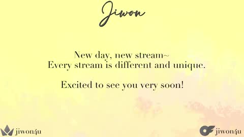 Jiwon online show from September 27, 1:57 am