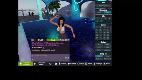 Snapshot of jstel chatting on February 21, 8:50 am EleniGr online show from February 21, 8:50 am