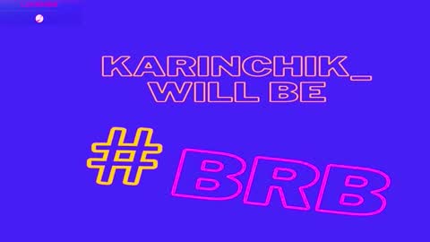 Snapshot of karinchik_ chatting on October 10, 8:47 pm Karina online show from October 10, 8:47 pm
