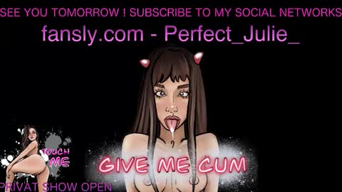  MY NAME IS JULIA  TO SEE MORE 18 CONTENT YOU CAN SUBSCRIBE TO  FANSLY -  online show from March 12, 7:33 am