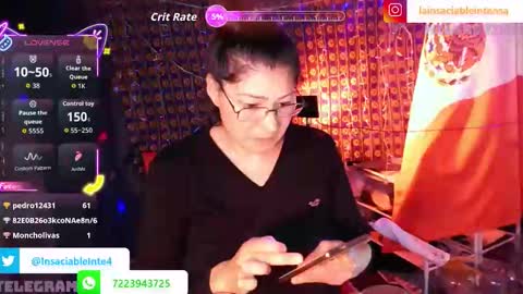 Snapshot of lainsaciableintensa chatting on October 17, 1:42 am lainsaciableintensa online show from October 17, 1:42 am