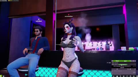 Snapshot of little_doll25 chatting on December 26, 2:22 am Succubus Blue online show from December 26, 2:22 am