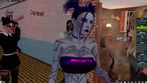 Snapshot of little_doll25 chatting on October 22, 8:36 pm Succubus Blue online show from October 22, 8:36 pm