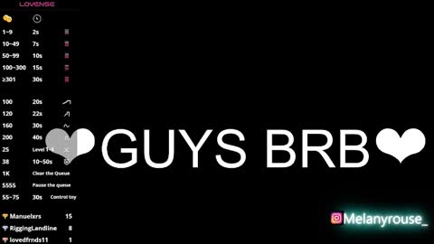 melanyrouse1 online show from October 6, 11:42 pm