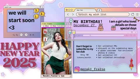 Snapshot of meraki_fraise chatting on January 17, 7:05 pm online show from January 17, 7:05 pm