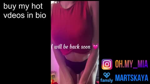 Mia Martskaya online show from October 6, 10:10 am