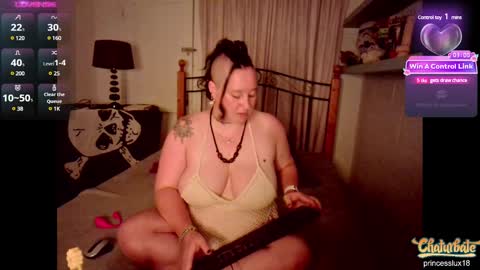 Snapshot of princesslux18 chatting on December 28, 8:15 pm Lux Alot Luxi online show from December 28, 8:15 pm