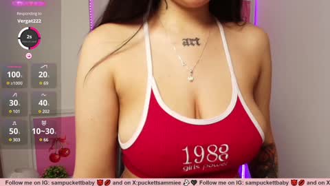 Snapshot of sampuckettbaby chatting on January 20, 5:16 pm sampuckettbaby online show from January 20, 5:16 pm