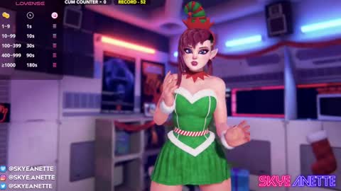 Snapshot of skyeanette chatting on December 9, 2:02 am SkyeAnette online show from December 9, 2:02 am