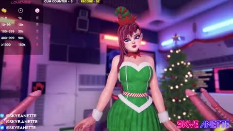 Snapshot of skyeanette chatting on December 8, 2:18 am SkyeAnette online show from December 8, 2:18 am