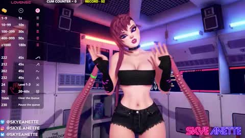 Snapshot of skyeanette chatting on September 19, 1:15 am SkyeAnette online show from September 19, 1:15 am
