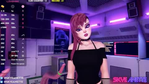 SkyeAnette online show from March 21, 1:10 am