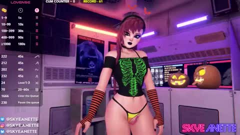 SkyeAnette online show from October 25, 1:13 am