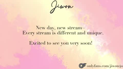 J i w o n   online show from July 1, 8:08 pm