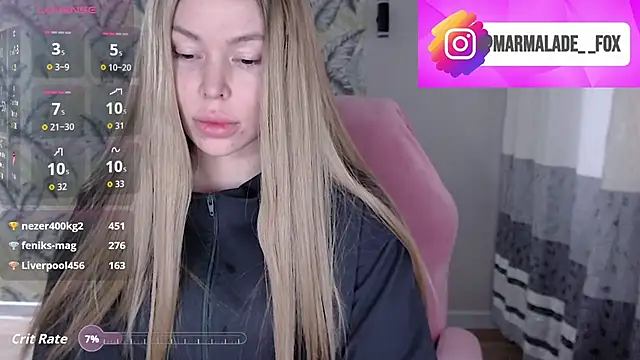 Marmalade Fox online show from April 13, 10:43 pm