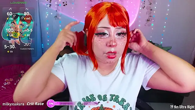 MilkyXSakura online show from October 31, 2:24 am