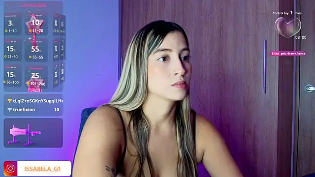 Issabela G1 online show from October 8, 11:31 pm