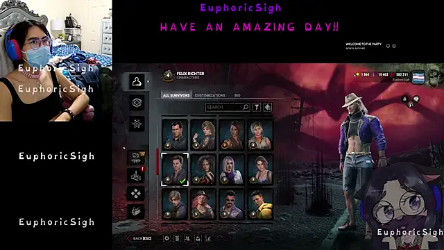 EuphoricSigh online show from February 13, 5:09 am