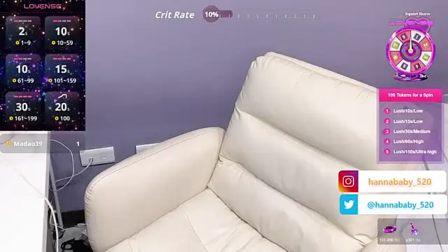 Hannababy  online show from September 12, 3:30 pm