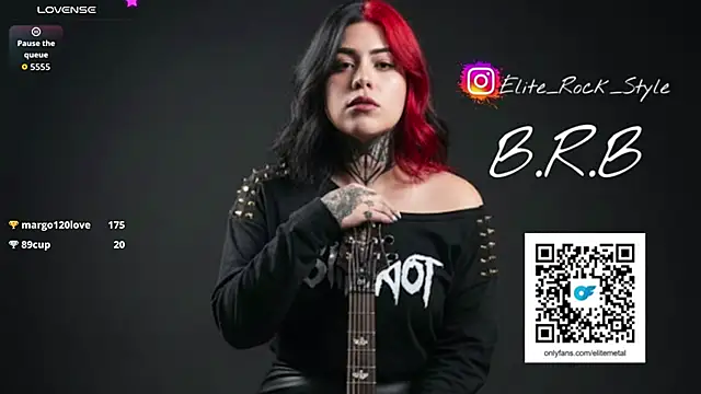 Snapshot of Veronika_metal chatting on October 2, 2:33 pm Veronika metal online show from October 2, 2:33 pm