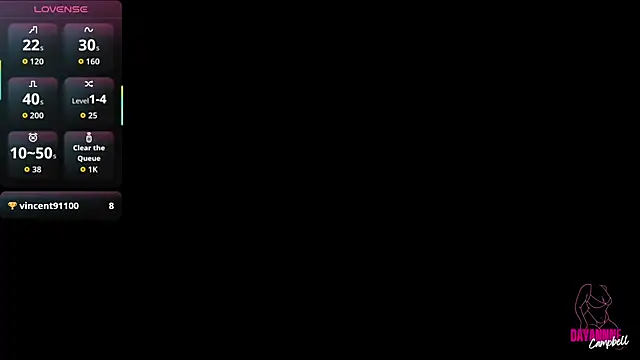 Dayanne campbelll online show from October 24, 10:50 pm