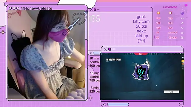 HoneyyCeleste online show from June 15, 6:41 pm