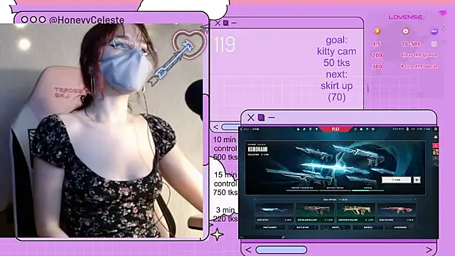 HoneyyCeleste online show from May 18, 12:33 pm