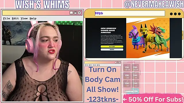 nevermakeawish online show from July 24, 10:24 am