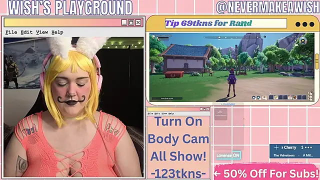 nevermakeawish online show from March 24, 9:25 am