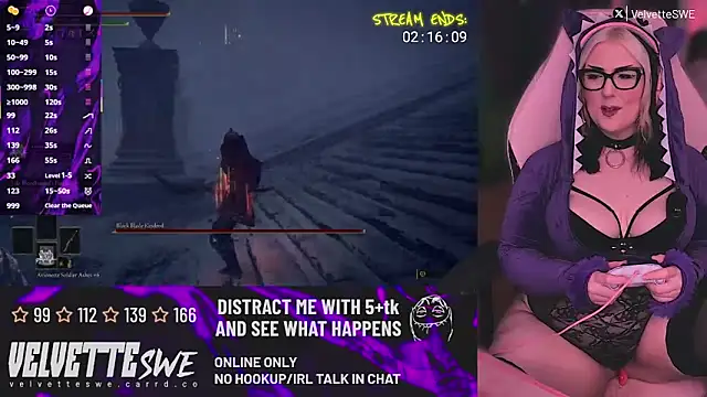 VelvetteSWE online show from June 17, 9:27 pm