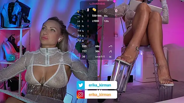 Erika Kirman online show from July 28, 9:29 am