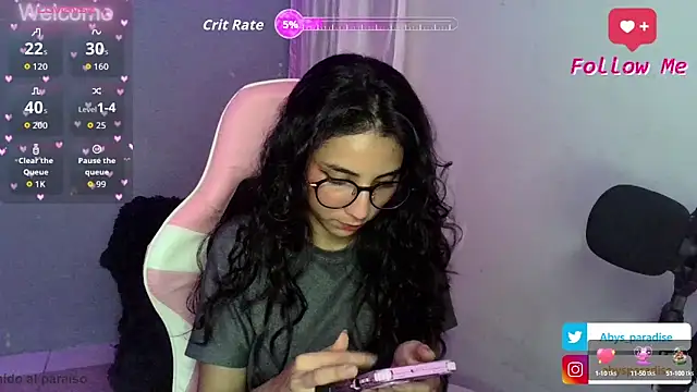 Snapshot of Abysparadise chatting on September 10, 4:01 am Abysparadise online show from September 10, 4:01 am