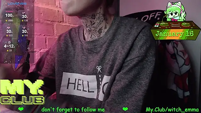 Witch Emma online show from January 16, 8:21 am