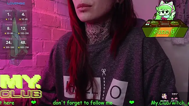 Witch Emma online show from June 6, 5:58 am