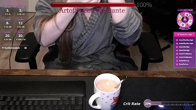 ArtofSweet online show from July 31, 8:10 pm